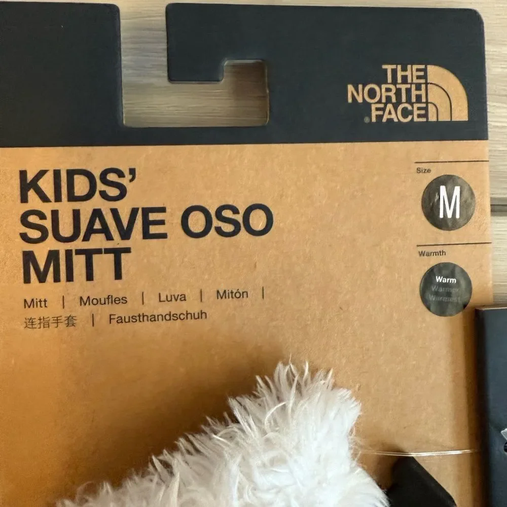 The North Face Suave OSO Mitt Little Kids Medium White NWT